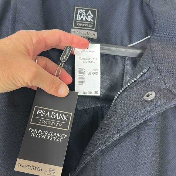 JoS. A. Bank Navy Blue Traveler Tech Zip Up Insulated Jacket 50 NWT - Picture 3 of 13